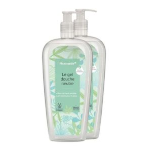 PHARMACTIV Le Gel Douche Neutre Peaux sèches Dermoprotecteur -Lot de 2- Fl Pompe/500ml
