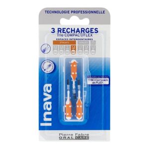 RECHARGES Oranges 1.2mm ISO3 pour TRIO COMPACT et FLEX - Bte/3