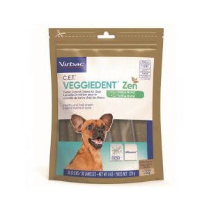 VEGGIEDENT Zen XS Chien -5kg - 15 Lamelles à Mâcher - Mauvaise Haleine + Stress