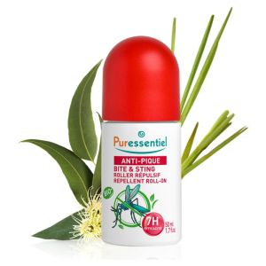 PURESSENTIEL ANTI-PIQUE BIO Roller Répulsif Visage et Corps 50ml - Zones Infectées