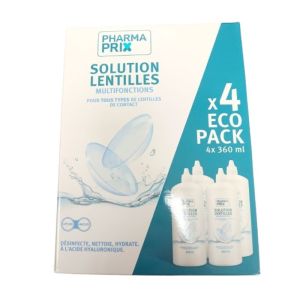 PHARMACTIV/ PHARMARIX - Solution lentilles multifonctions - PACK ECO 4X 360 ml