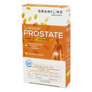 GRANIONS Prostate - Complément Alimentaire Contribuant au Fonctionnement Normal de la Prostate et du