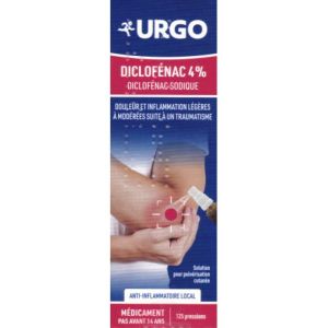 URGO - Diclofénac 4%, solution pour pulvérisation cutanée - 125 pressions