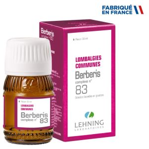 Lehning Berberis N°83 complexe Lombalgies communes - 30 ml