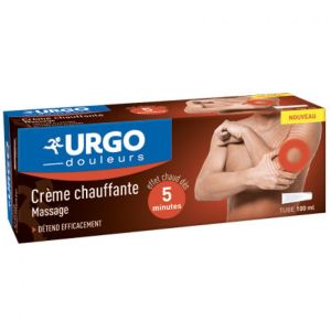 URGO DOULEURS Crème Chauffante - Massage, Prépare à l' Effort, Détend Efficacement - Effet Chaud dès