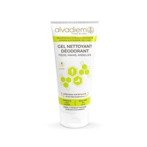 ALVADIEM Gel Nettoyant Déodorant 200ml - Transpiration Normale à Excessive - Pieds, Corps, Aisselles