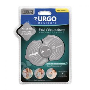 URGO DOULEURS Patch d' Electrothérapie Pré-Programmé pour Mal de Dos, Douleurs Articulaires et Muscu