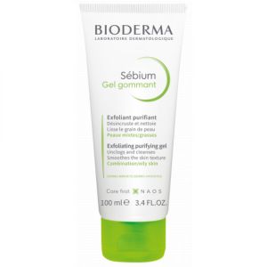 BIODERMA Sébium Gel Gommant - Soin Exfoliant Purifiant - Peaux Mixtes à Grasses - T/100ml