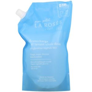 LA ROSEE, mon petit - RECHARGE gel lavant ultra-doux à la glycérine végétale BIO - FL/800 ml