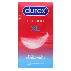 DUREX Feeling XL 12 préservatifs finesse et sensations