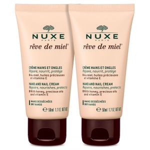 NUXE RÊVE DE MIEL Lot de 2 Crèmes Mains et Ongles Hydratante - T/5Oml x2