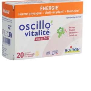 BOIRON OSCILLO VITALITE ADULTES 50+  20 comprimés