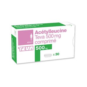 Acetylleucine Teva 500 mg,  30 comprimés