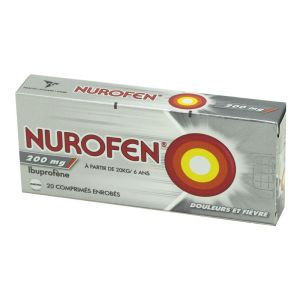 Nurofen 200 mg, 20 comprimés enrobés