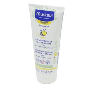 MUSTELA PEAU SECHE Lait Nourrissant au Cold Cream 200ml - Corps - Cire d' Abeille Bio