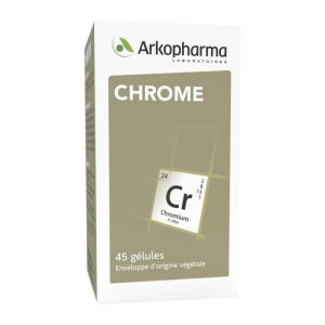 ARKOPHARMA CHROME 45 Gélules - Complément Alimentaire Glycémie, Cholestérol, Taux de Sucre