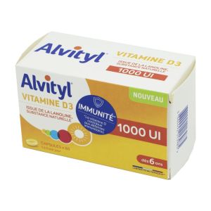 ALVITYL VITAMINE D3 1000 Ul 60 Capsules - Immunité