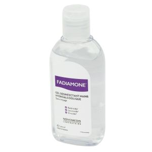 FADIAMONE Gel Hydroalcoolique Désinfectant Mains 100ml - Action Bactéricide, Levuricide, Virucide