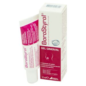 BOROSTYROL Gel Buccal 12ml - Aphtes, Gingivites, Lésions Buccales Bénignes