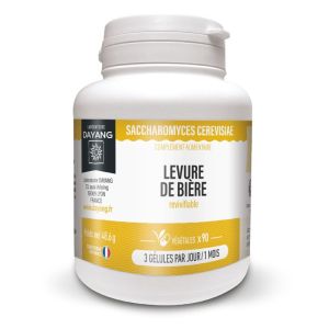 DAYANG LEVURE DE BIERE REVIVIFIABLE 90 Gélules Végétales - Saccharomyces cerevisiae - Confort Digestif