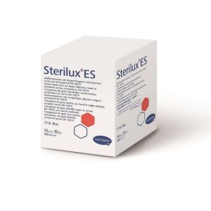 STERILUX ES Compresses Non Stériles 7.5 x 7.5 cm, Compresse de Gaze Coton, Soin des Plaies