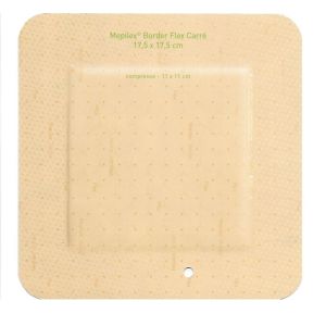 MEPILEX BORDER Flex Carré 17.5 x 17.5 cm - Pansement Hydrocellulaire Morpho Adaptable - Bte/10