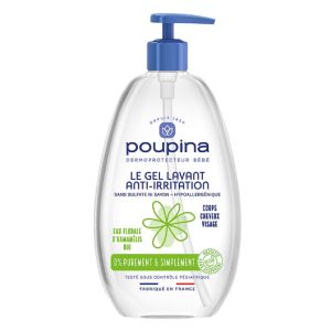 POUPINA Le Gel Lavant Anti Irritation 485ml - Corps, Cheveux, Siège