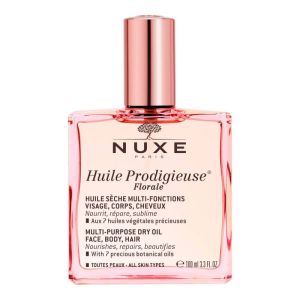 NUXE Huile Prodigieuse Florale 100ml - Huile Sèche Multi Fonctions - Visage, Corps, Cheveux