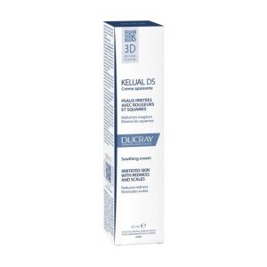 KELUAL DS Crème Apaisante Squamo-Réductrice 40ml - Peaux Irritées avec Rougeurs et Squames