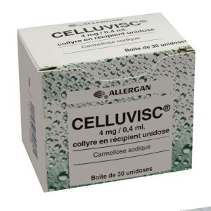 Celluvisc 4 mg/0,4 ml, collyre 90 unidoses - Grand Modèle