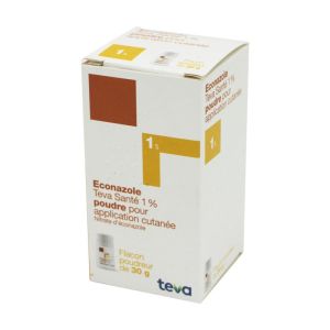 Econazole Teva 1 %, poudre 30 g