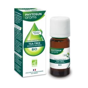 Huile Essentielle Bio TEA TREE ou ARBRE A THE 10ml - Melaleuca alternifolia - PHYTOSUN AROMS