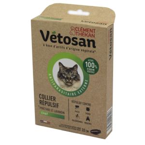VETOSAN Anti-parasitaire Externe Collier Répulsif Chat 32cm - Bte/1
