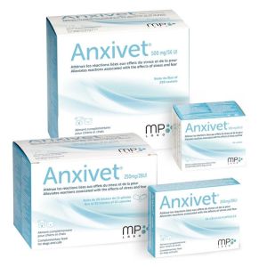 ANXIVET 250mg 28Ul  30 Gélules - Stress, Peur - Chat, Chien