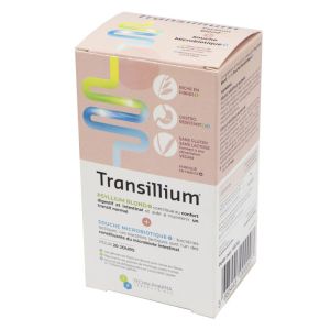 TRANSILLIUM 80 Gélules de Psyllium Blond + 20 Gélules de Souche Microbiotique