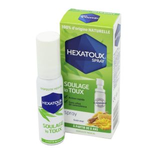 HEXATOUX Spray 30ml - Soulage la Toux, Action Rapide - 100% d' Origine Naturelle