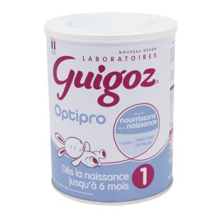 GUIGOZ 1 Lait en Poudre 1er Age pour Nourrissons de la Naissance jusque 6 mois - Omega 3 -  Bte/800g