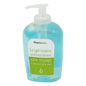 PHARMACTIV Le Gel Mains Anti Bactérien 300ml - Sans Rinçage, à l' Aloe Vera