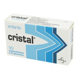 Cristal Enfants, 10 suppositoires à la glycérine