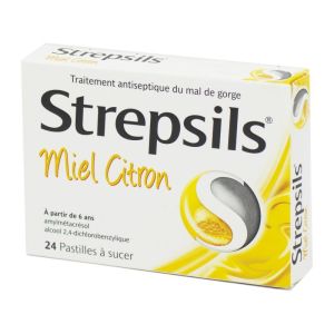 Strepsils Miel Citron, 36 pastilles