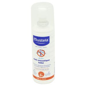 MUSTELA Anti-Moustiques Bébé Spray 100ml - Toutes Peaux Dès 2 Mois - Zones Tempérées