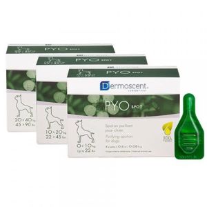 PYOSPOT Spot On Chien 20 à 40kg - 4x 2.4ml - Soin Purifiant Infections Cutanées Récurrentes