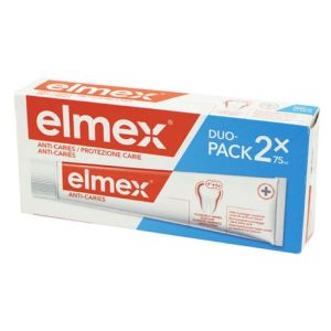 ELMEX ANTI-CARIES Duo Pack 2x 75ml - Dentifrice au Fluorure d' Amines Olafluor