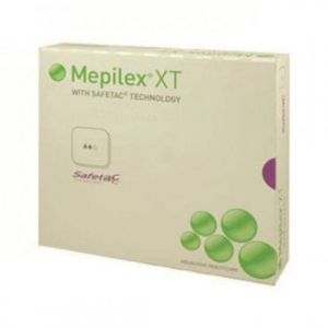 MEPILEX XT 10 x 21 cm - Bte/16 - Pansement Hydrocellulaire avec Canaux de Drainage