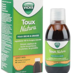VICKS TOUX NATURA Toux sèche & grasse 140ML