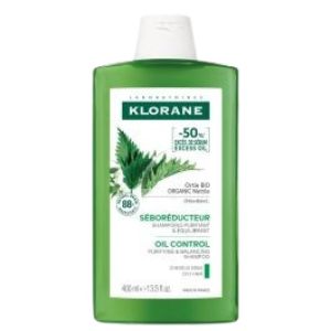 KLORANE à l'ORTIE Bio 400ml - Shampooing Séborégulateur Cheveux à Tendance Grasse - 3282770141931