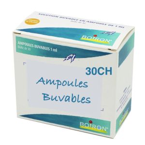 Sepia officinalis 30 CH, 30 ampoules buvables - Boiron