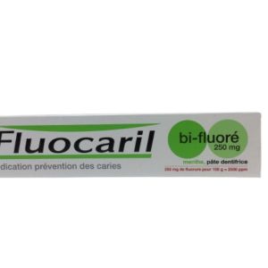 Fluocaril Bifluoré 250 mg Menthe, pâte dentifrice - Tube 125 ml