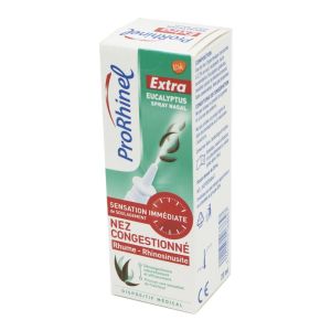 PRORHINEL Extra Eucalyptus Spray Nasal - Décongestionne le Nez en Moins de 3 Minutes en Cas de Rhume