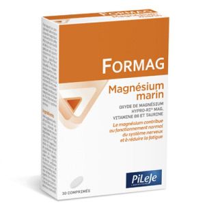 FORMAG Magnésium Marin - Complément Alimentaire du Système Nerveux - Réduction de la Fatigue - 30 cp